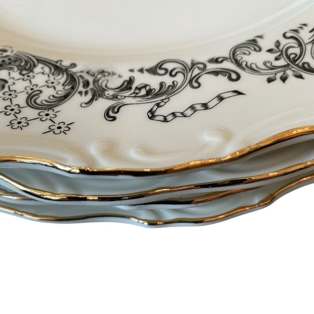 Monterey Bay Halloween Haunted House Dinner Plates 11in Porcelain Spooky NEW - Picture 13 of 15
